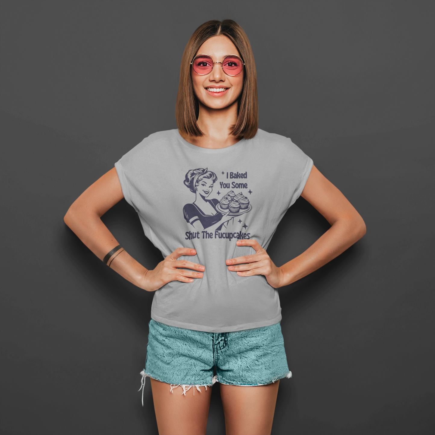 Shut The Fucupcakes | T-shirt for Women PrismGasm T-Shirt  PrismGasm