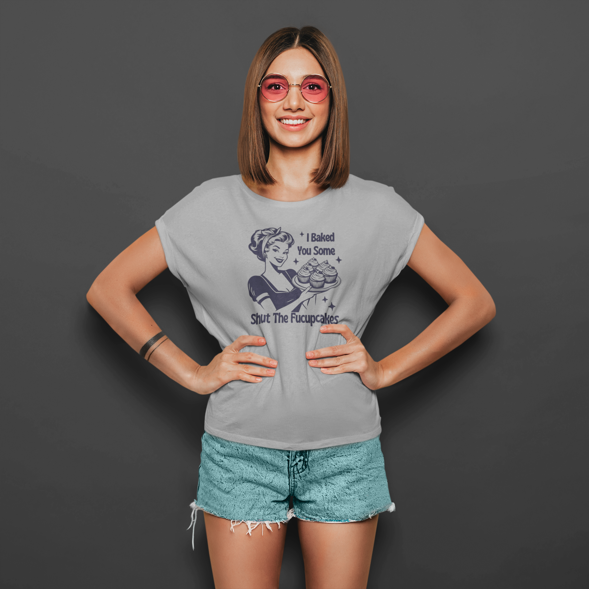 Shut The Fucupcakes | T-shirt for Women PrismGasm T-Shirt  PrismGasm