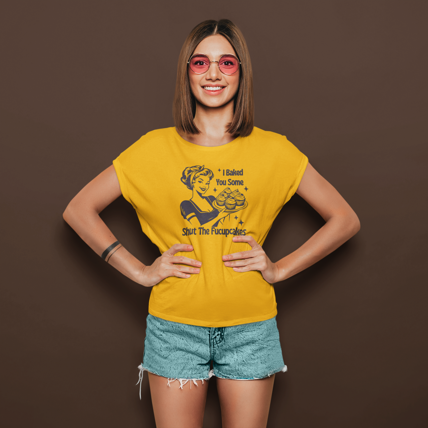 Shut The Fucupcakes | T-shirt for Women PrismGasm T-Shirt  PrismGasm