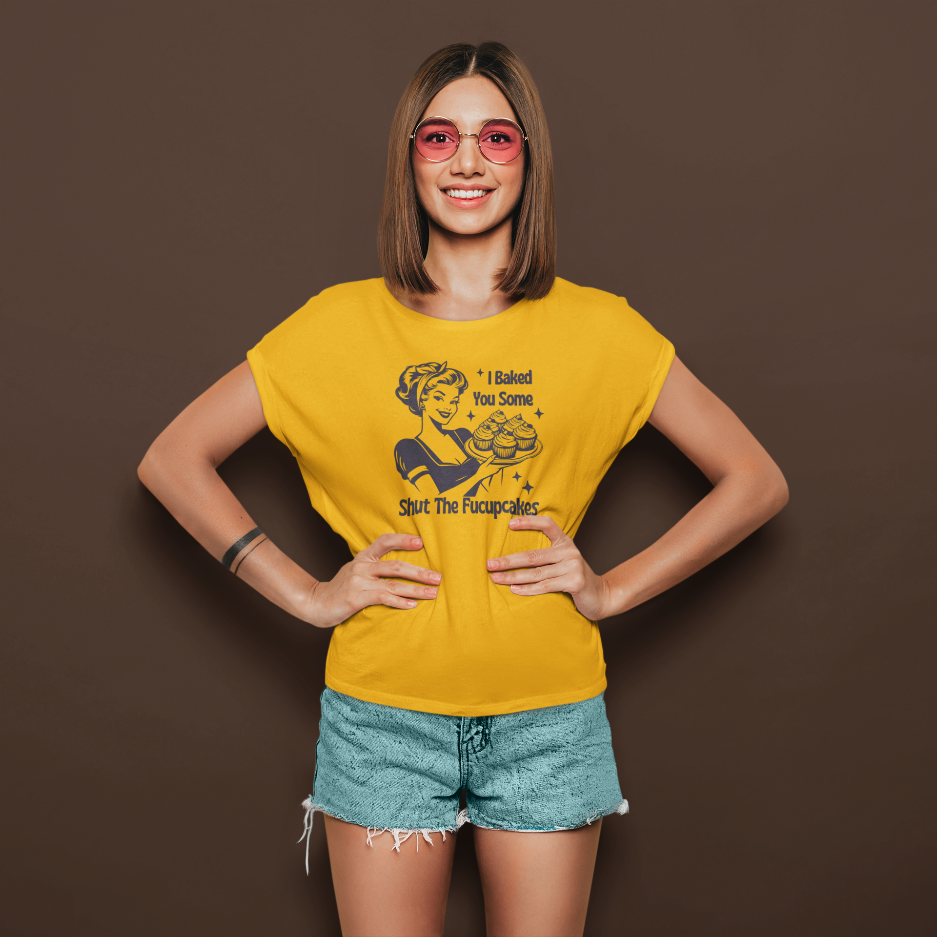 Shut The Fucupcakes | T-shirt for Women PrismGasm T-Shirt  PrismGasm