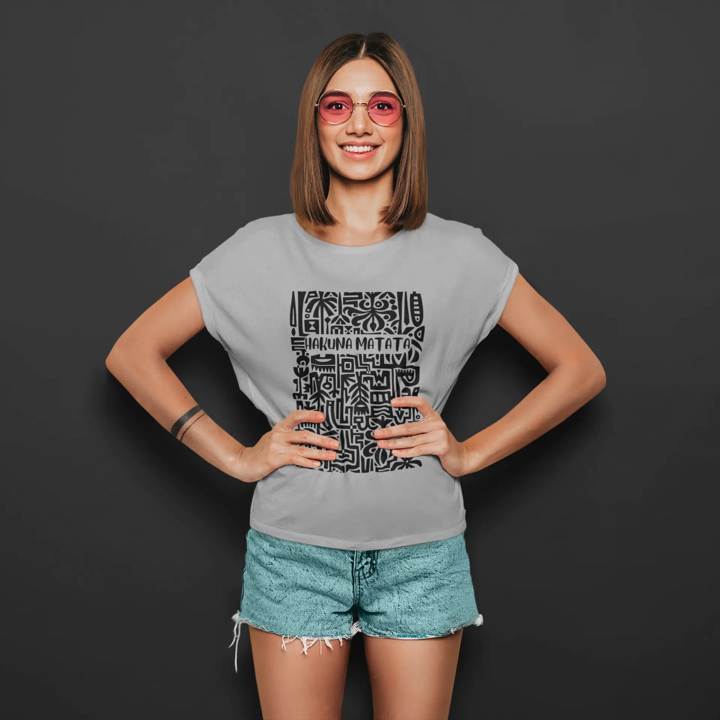 Hakuna Matata Tribal | T-shirt for Women Printrove