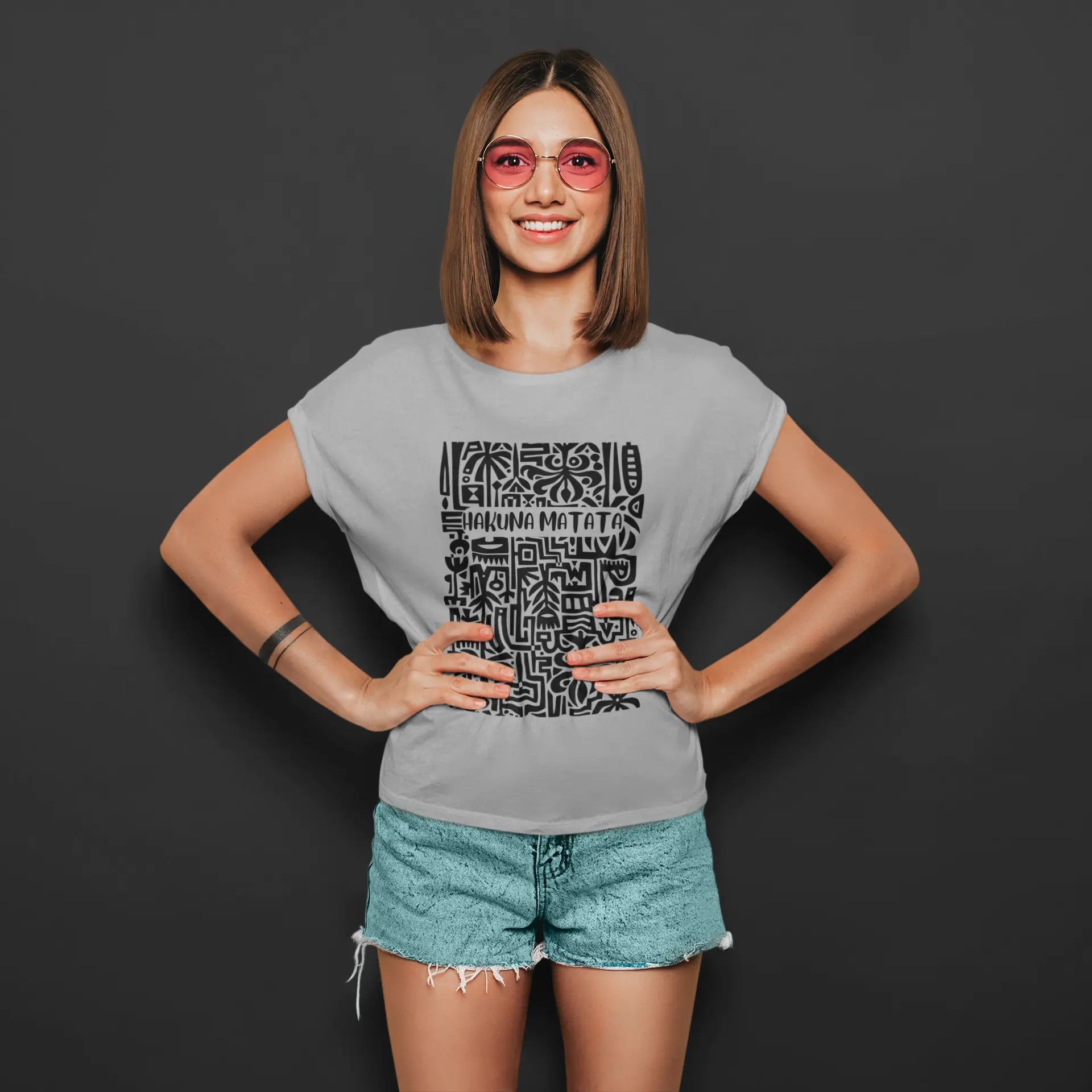 Hakuna Matata Tribal | T-shirt for Women Printrove