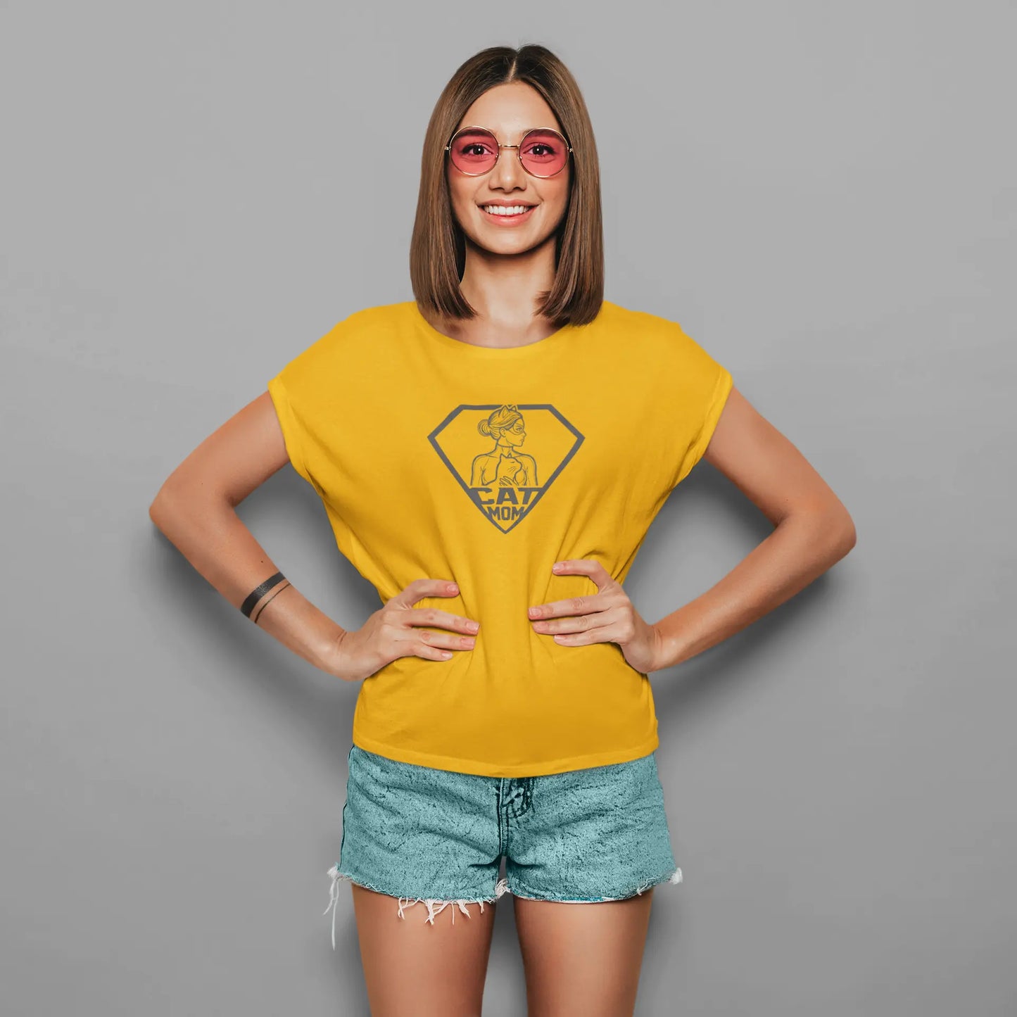 Cat Mom | T-Shirt for Cat-Moms PrismGasm  799.00 PrismGasm Golden Yellow / 2XL