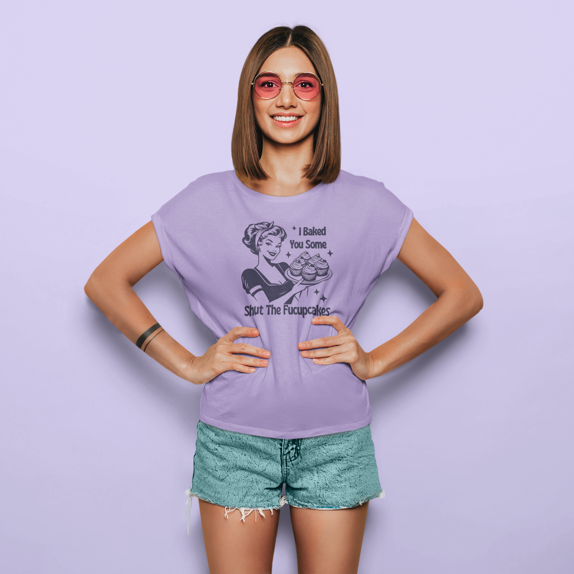 Shut The Fucupcakes | T-shirt for Women PrismGasm T-Shirt  PrismGasm