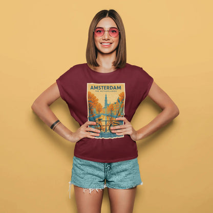 Amsterdam Postcard | T-shirt for Women PrismGasm