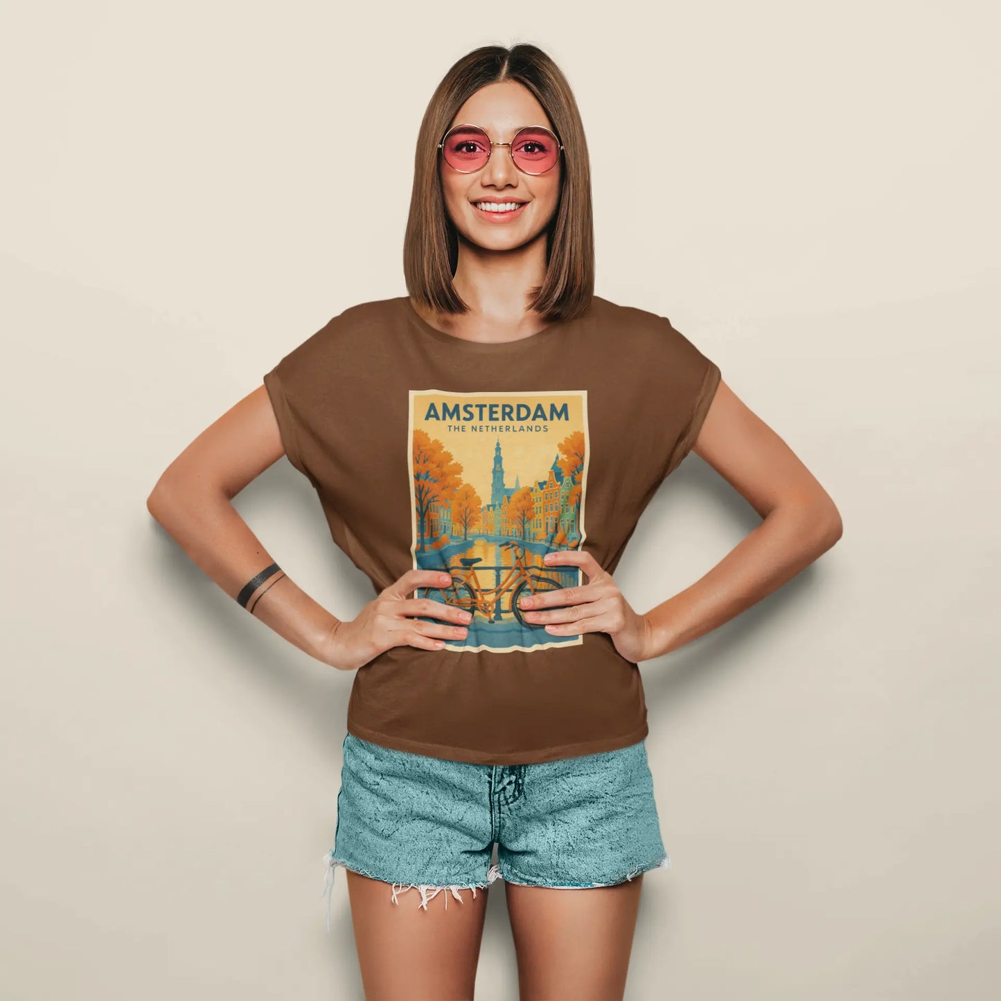 Amsterdam Postcard | T-shirt for Women PrismGasm