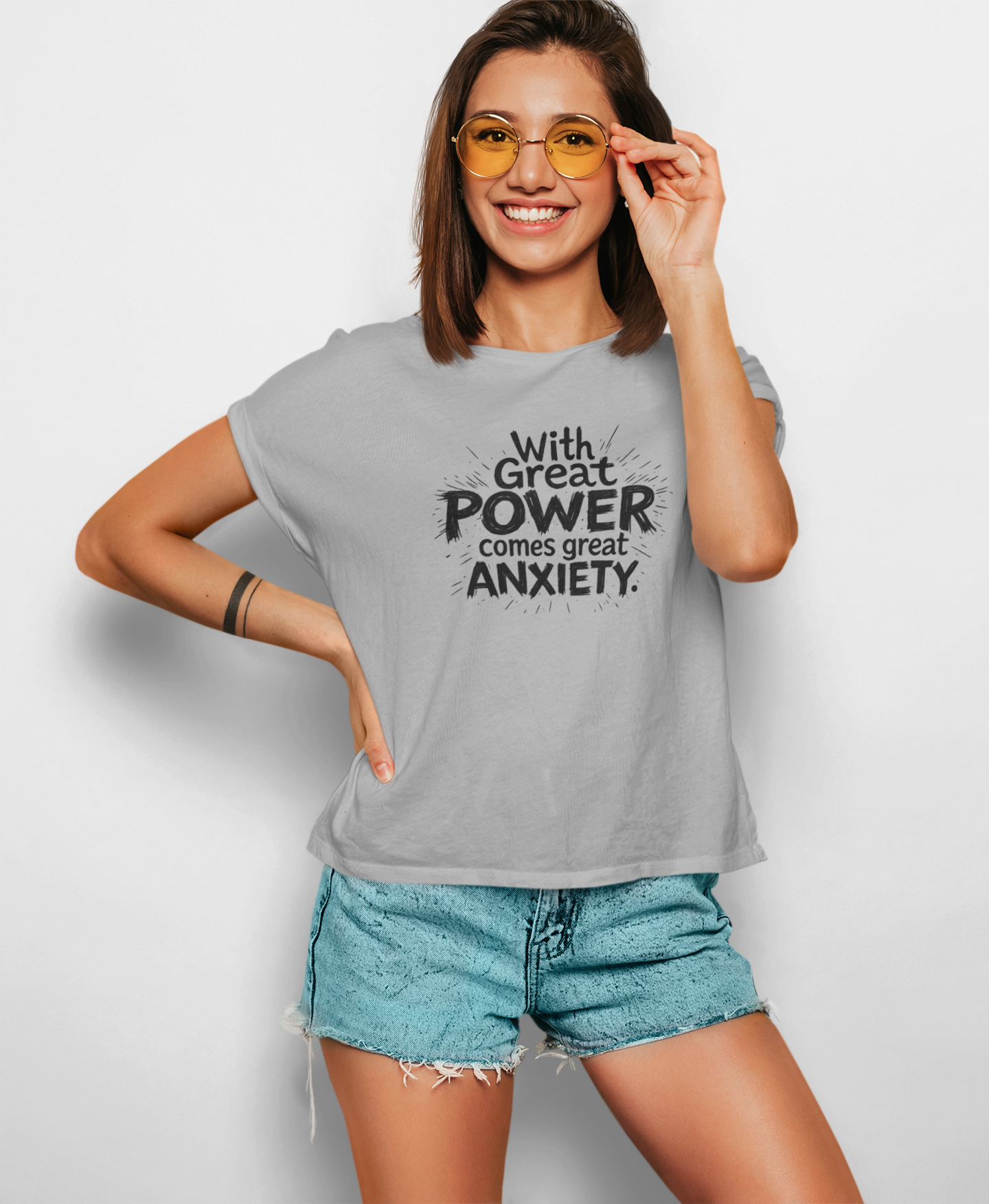 Great Power, Great Anxiety | T-shirt for Women PrismGasm