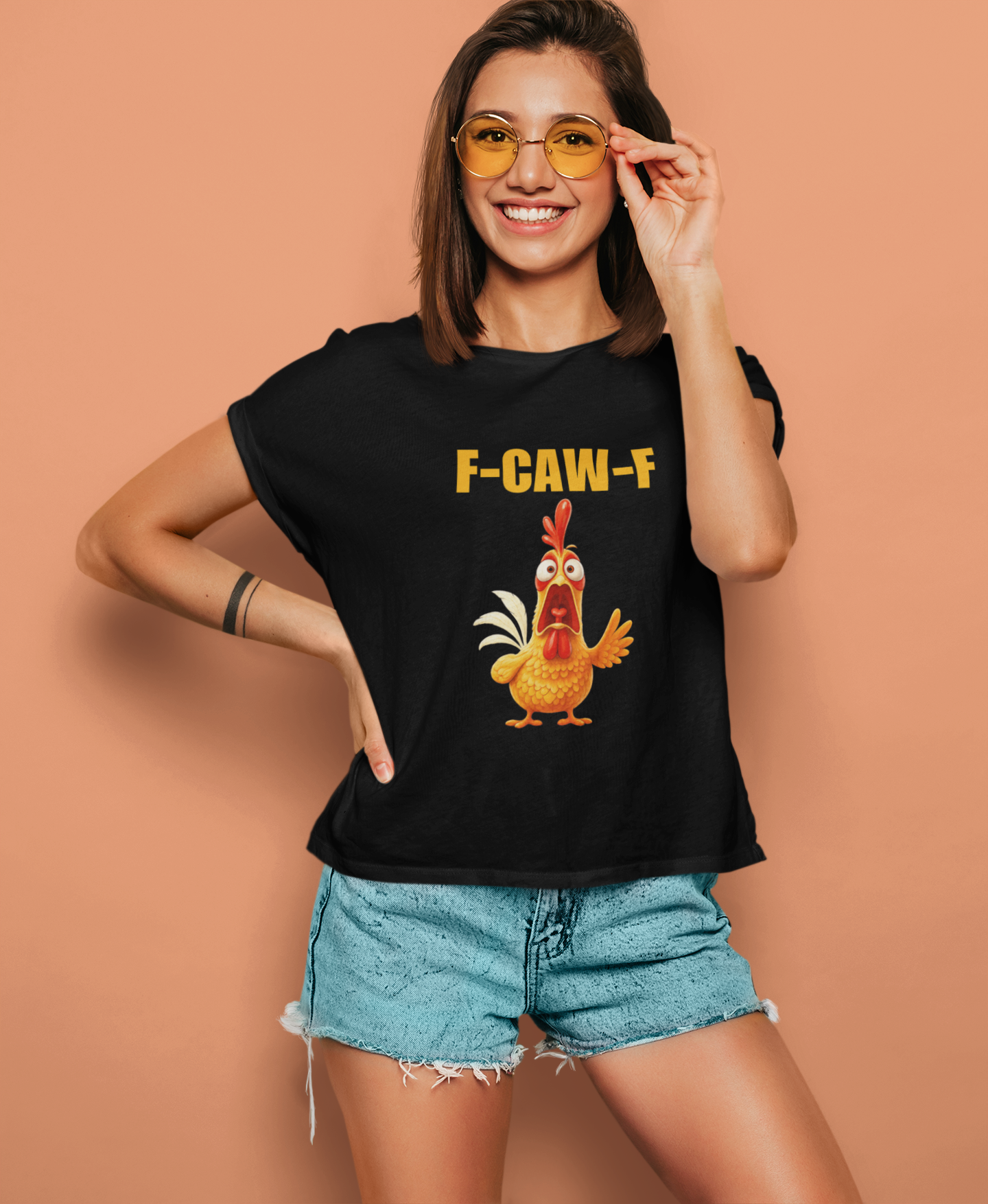 F-CAW-F Chicken | T-shirt for Women PrismGasm