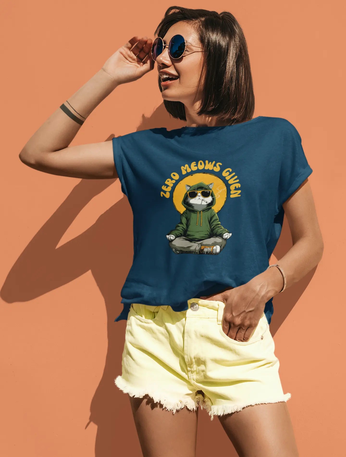 Zero Meows Given V2 | T-shirt for Women PrismGasm