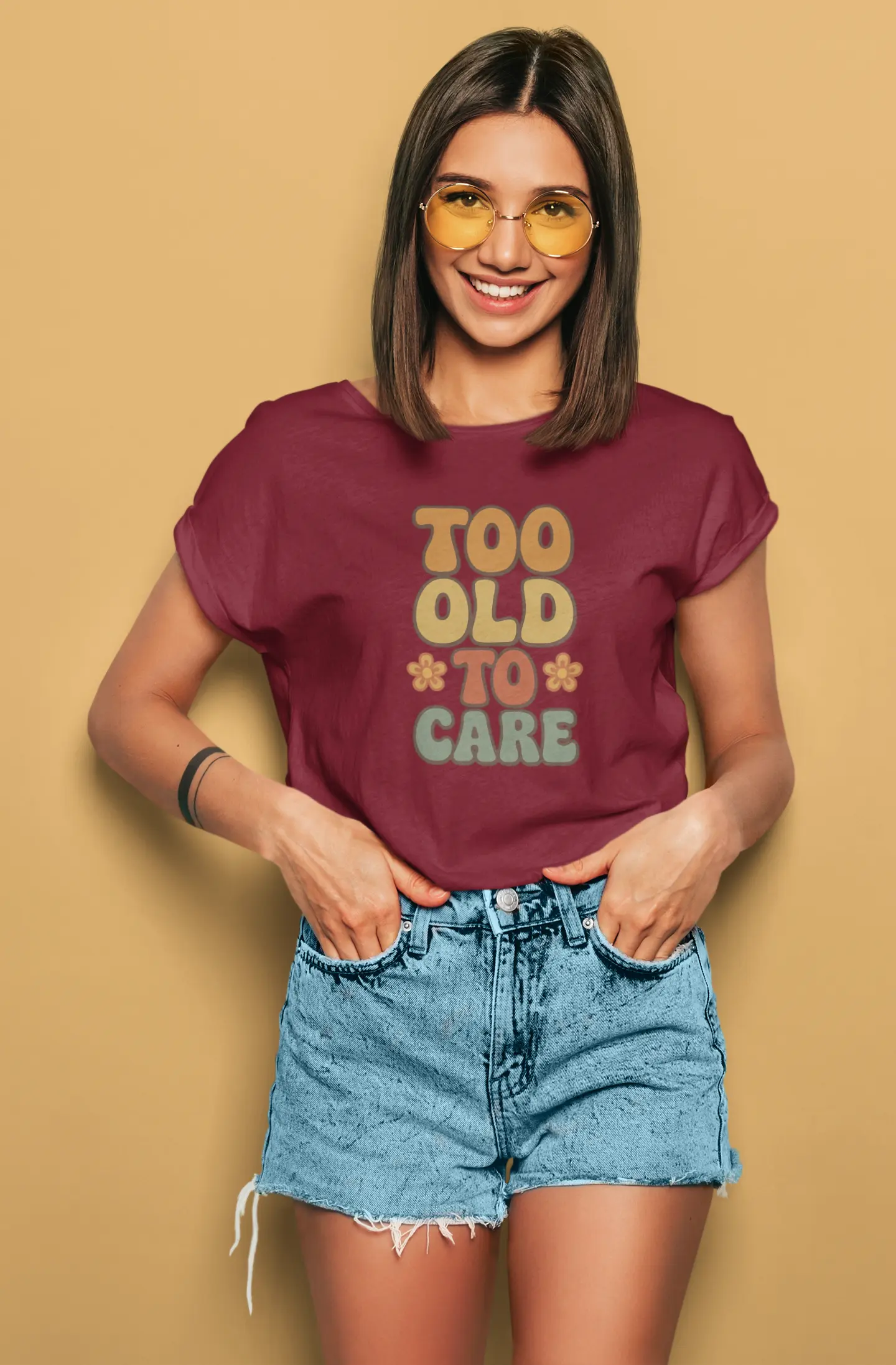 Too Old To Care | T-shirt for Women PrismGasm