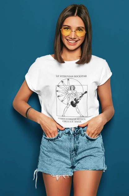 Le Vitruvian Rockstar | T-shirt for Women Printrove