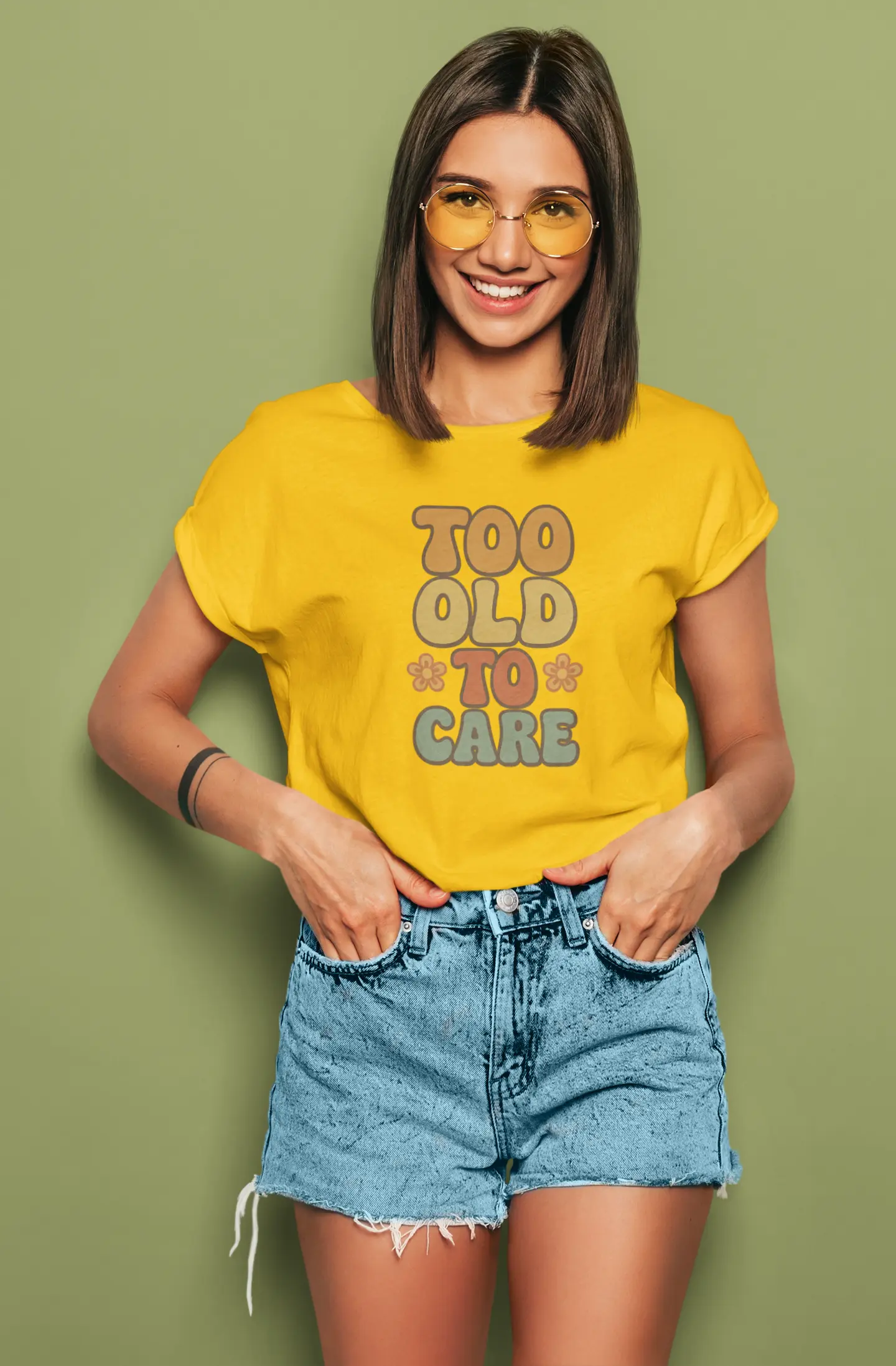 Too Old To Care | T-shirt for Women PrismGasm