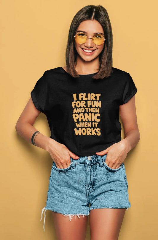 Flirt and Panic | T-shirt for Women PrismGasm T-Shirt  PrismGasm