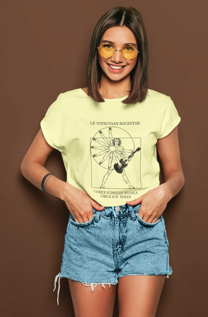 Le Vitruvian Rockstar | T-shirt for Women Printrove